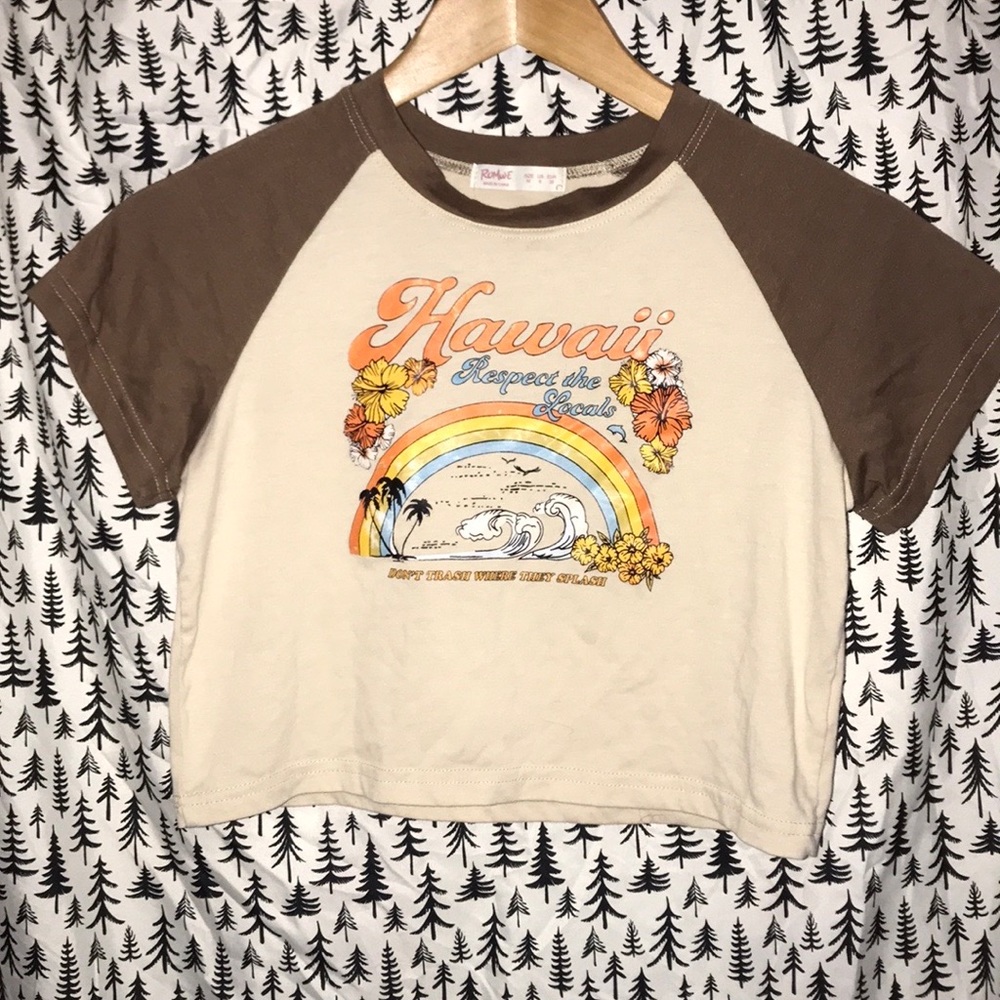 Respect the locals crop top